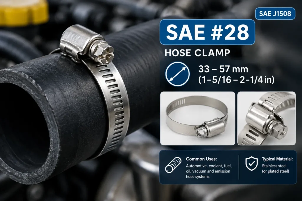 SAE Hose Clamp Size 28