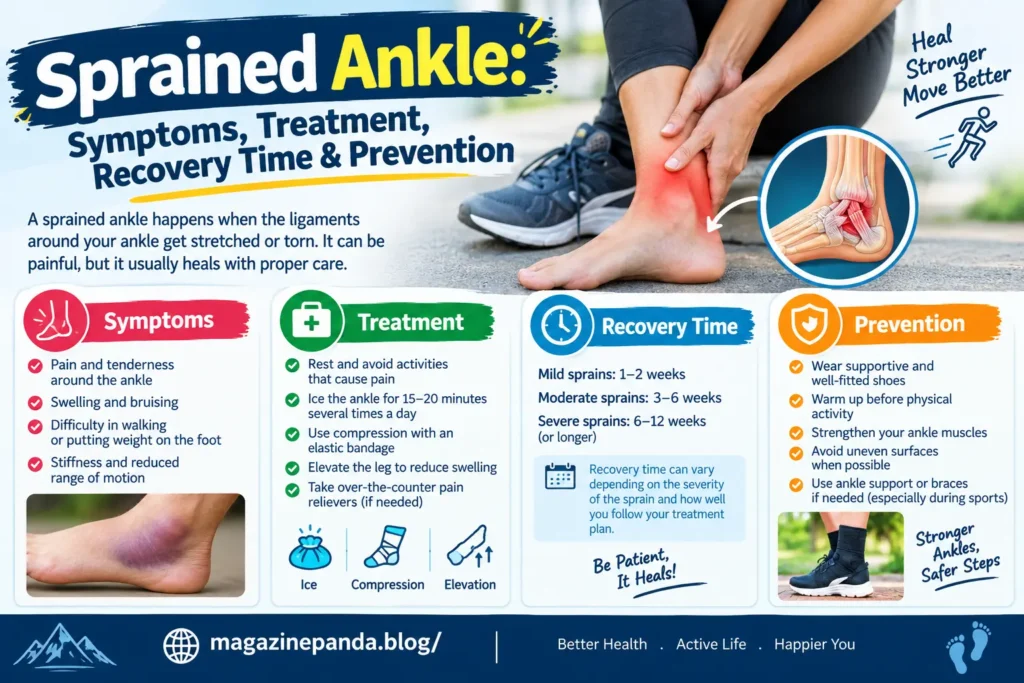 sprained ankle is a common injury