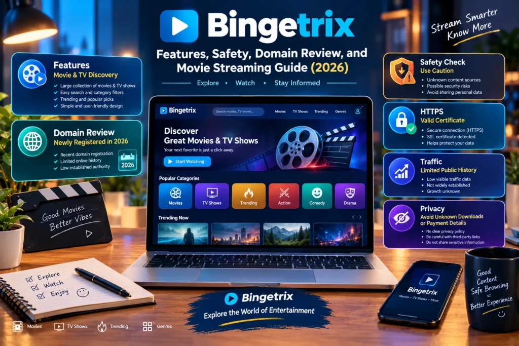 Bingetrix: Features, Safety, Domain Review, and Movie Streaming Guide 2026