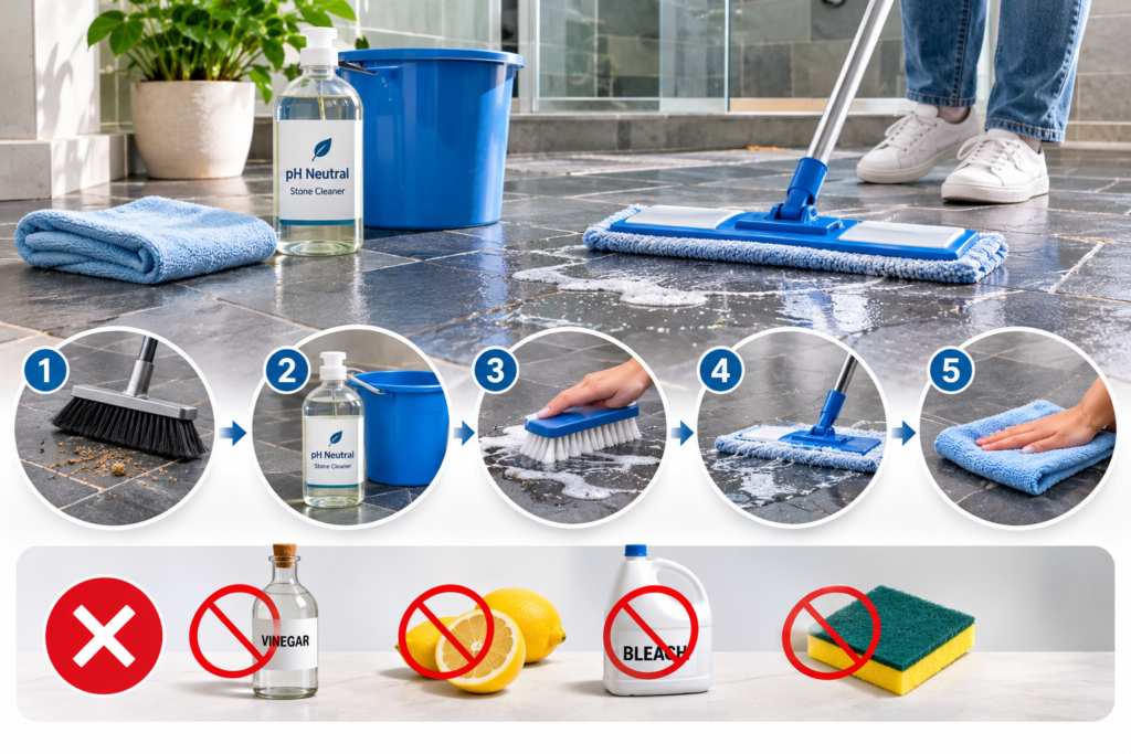 How to Clean Slate Tiles