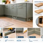 Kitchen Cabinet Baseboard: Sizes, Materials, Installation and Toe Kick Guide