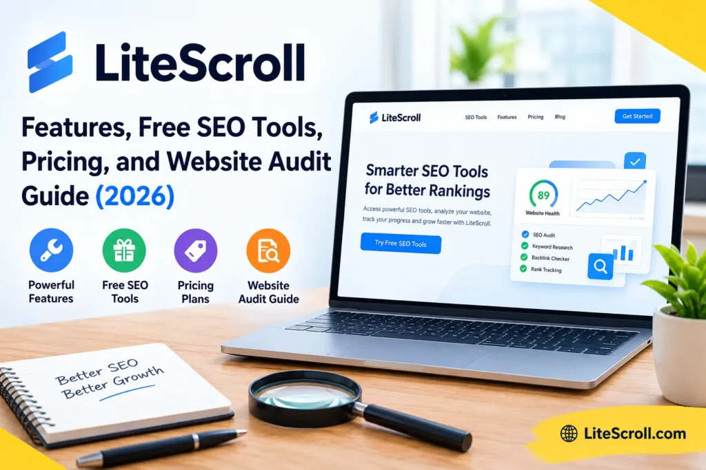 LiteScroll.com Review: Free SEO Tools, Features, Pricing, and Website Audits