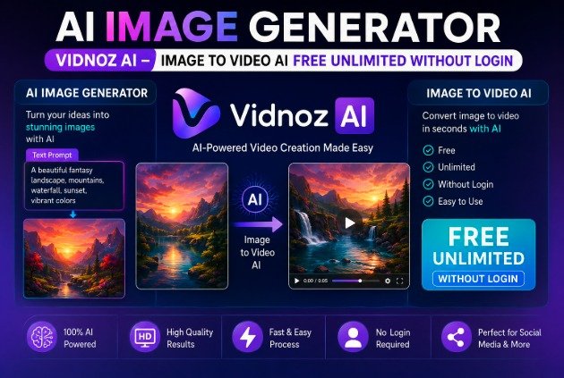 AI Image Generator: Create Stunning Visuals and Explore Vidnoz AI Image-to-Video Tools